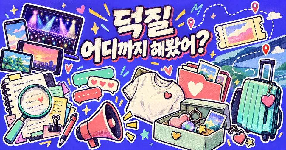 덕질 어디까지 해봤어? 나의 덕질 이력서 만들기